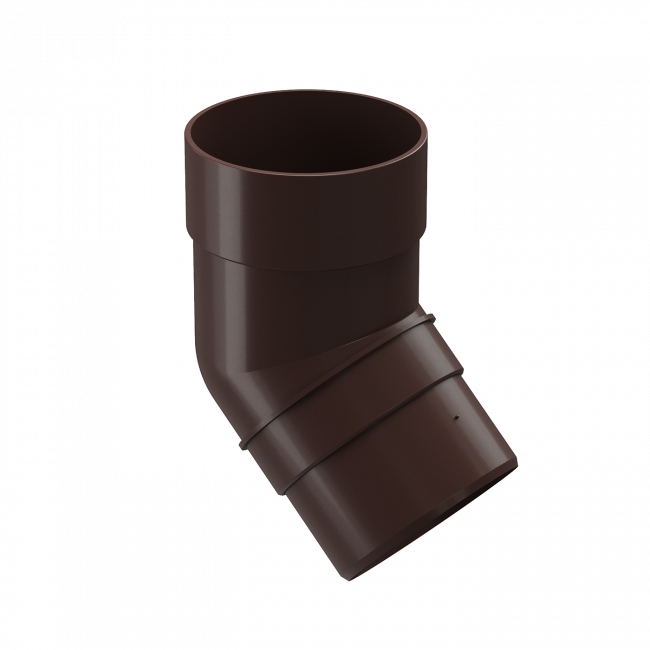 Колено 45˚ для водосточной трубы Премиум (Premium) шоколад 8019 Колено 45˚ для водосточной трубы Премиум (Premium) шоколад 8019